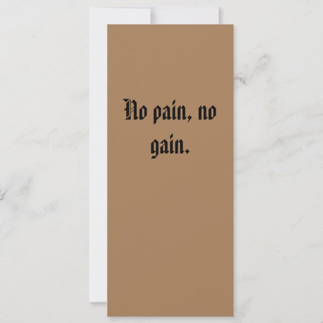 Personalizado de Motivación GYM texto y marrón cla (Anverso)