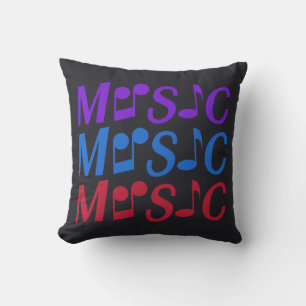 Personalizado de MÚSICA almohada de lanzamiento