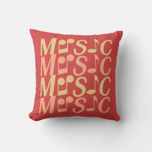 Personalizado de MÚSICA almohada de lanzamiento