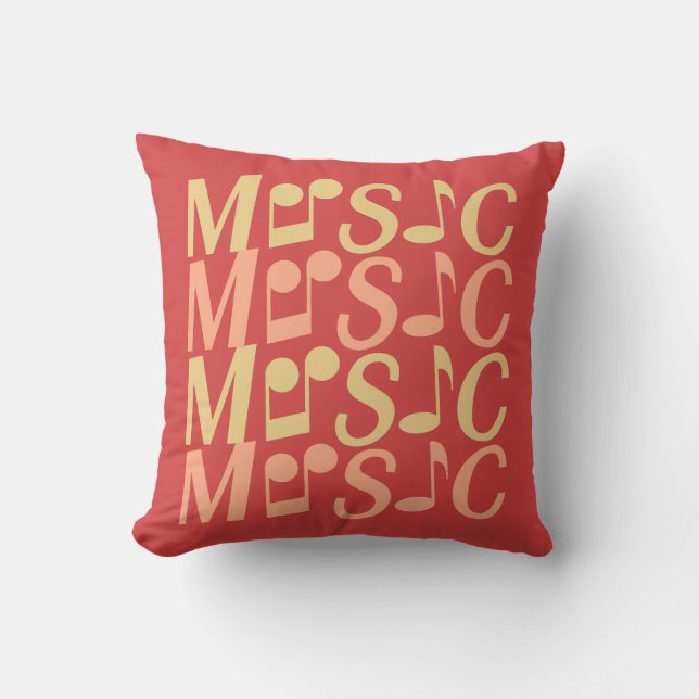 Personalizado de MÚSICA almohada de lanzamiento (Anverso)