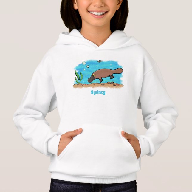 Personalizado de natación de Platypus Cute (Anverso)