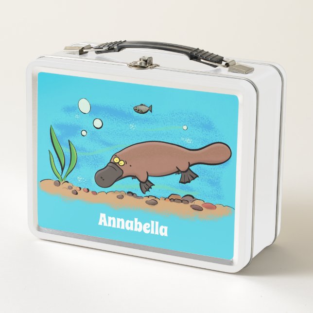 Personalizado de natación de Platypus Cute (Anverso)