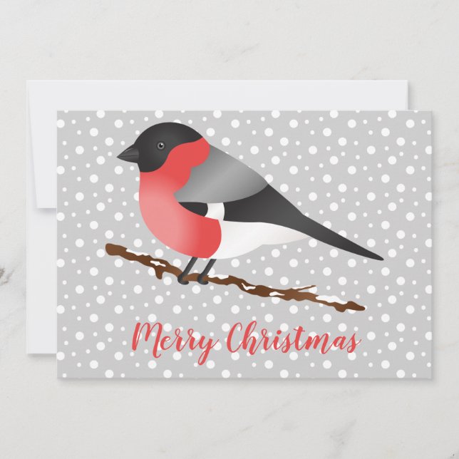 Personalizado de Navidad Eurasiática Bullfinch Bir (Anverso)