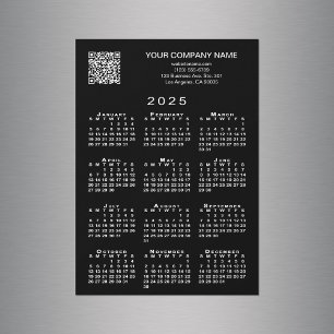 Personalizado de negocios Código QR 2025 Calendari