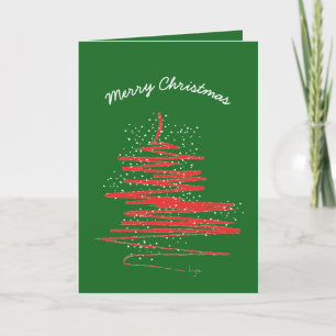 Personalizado de nieve de árbol de navidad moderno