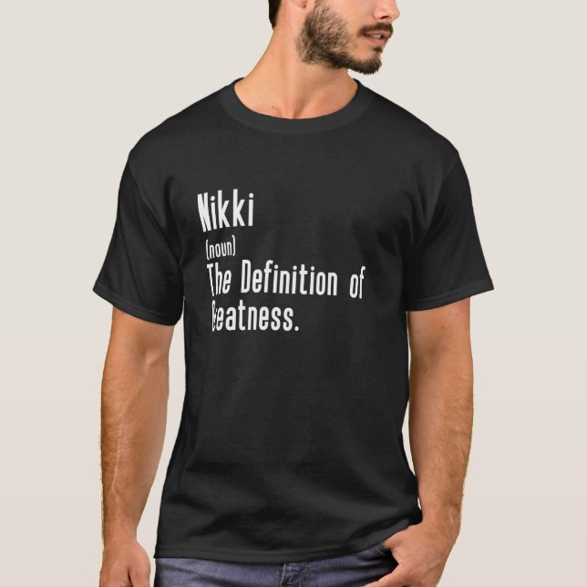 Personalizado De Nikki - Camiseta Graciosa Con El  (Anverso)