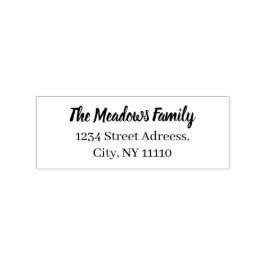 Personalizado de nombre familiar 1" x 2,5" Sello d