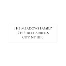 Personalizado de nombre familiar 1" x 2,5" Sello d