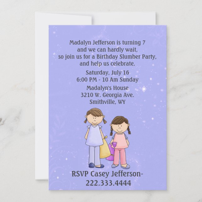 Personalizado de Novia Fiesta Invitación de cumple (Anverso)