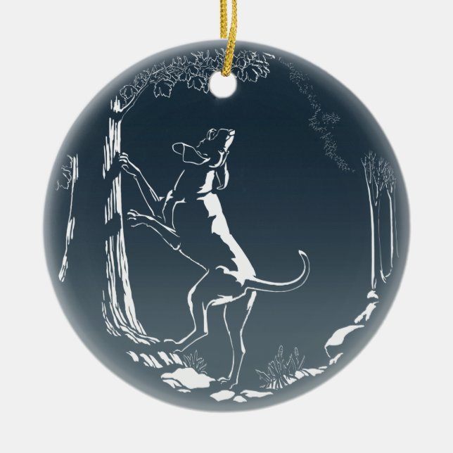Personalizado de ornamentos de perro de perro de p (Frente)