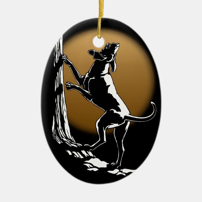 Personalizado de ornamentos de perro de perro de p (Frente)