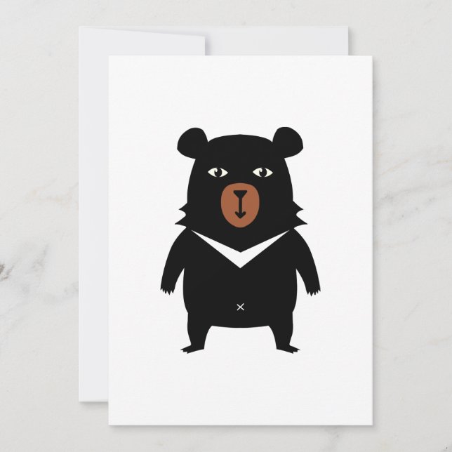Personalizado de oso negro (Anverso)
