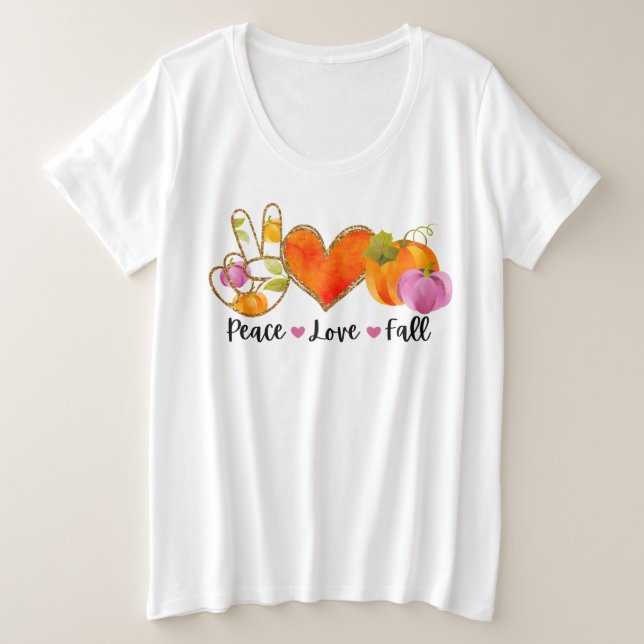 Personalizado de otoño de Peace Love Fall (Anverso del diseño)