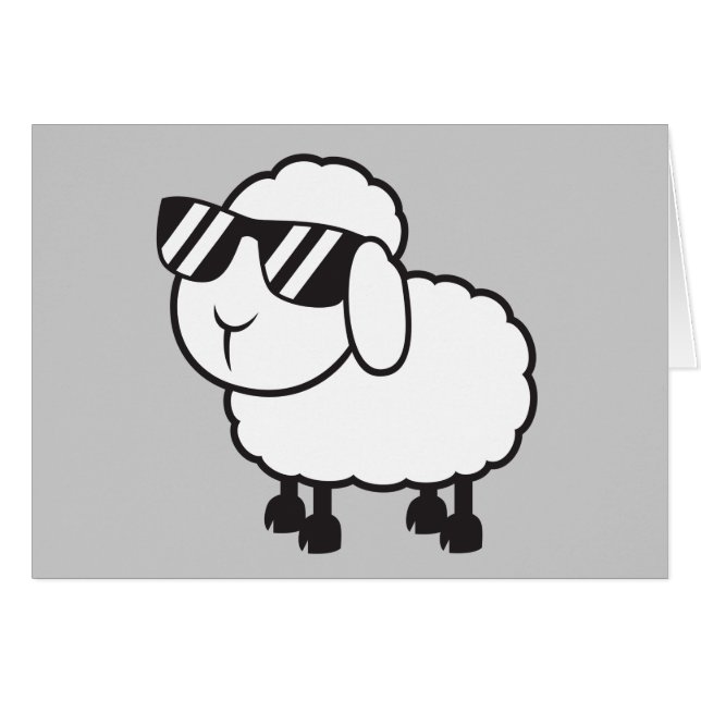 Personalizado de ovejas blancas (Anverso (Horizontal))
