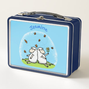 Personalizado de ovejas y mariposas