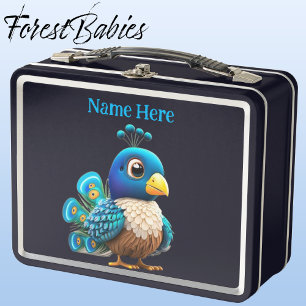 Personalizado de pájaro de pavo real colorido