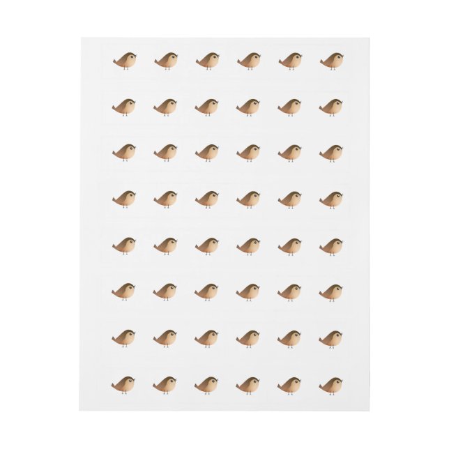 Personalizado de pájaro de Sparrow (hoja)