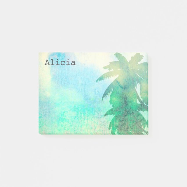 personalizado de palmera tropical postea nota (Anverso)