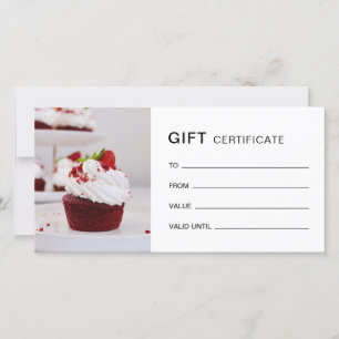 Personalizado de panadería Foto Certificado de Reg