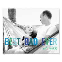 Personalizado de Papás foto mejor papá con el año 