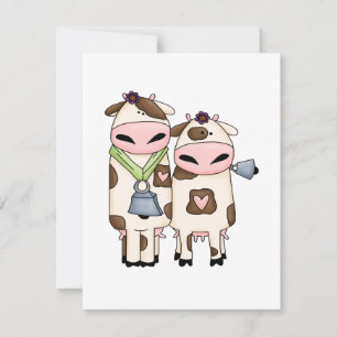 personalizado de pareja de vacas moo tontas