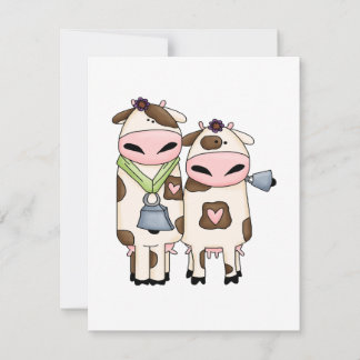 personalizado de pareja de vacas moo tontas