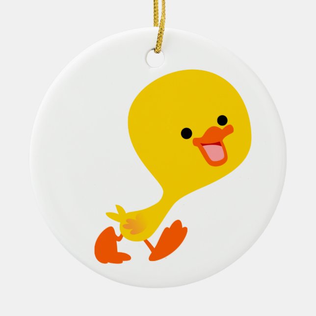 Personalizado de paseo suave adorno de duckling (Frente)