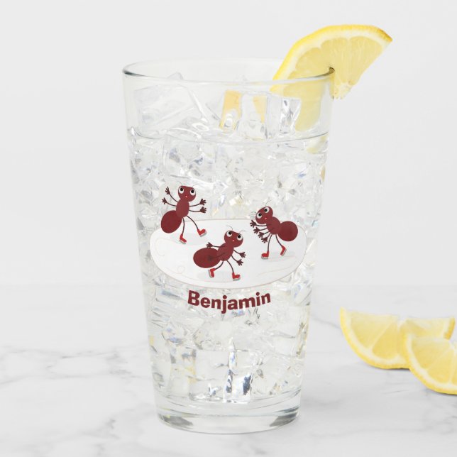 Personalizado de patinaje sobre hielo de hormigas  (Reverso (hielo))