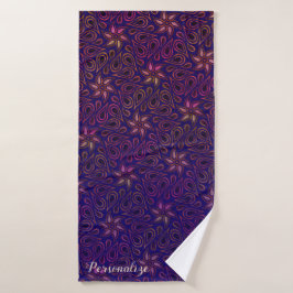 Personalizado de patrón de flor de paisley morado 