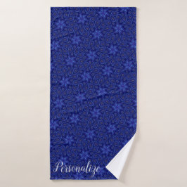 Personalizado de patrón de flor Paisley azul de la