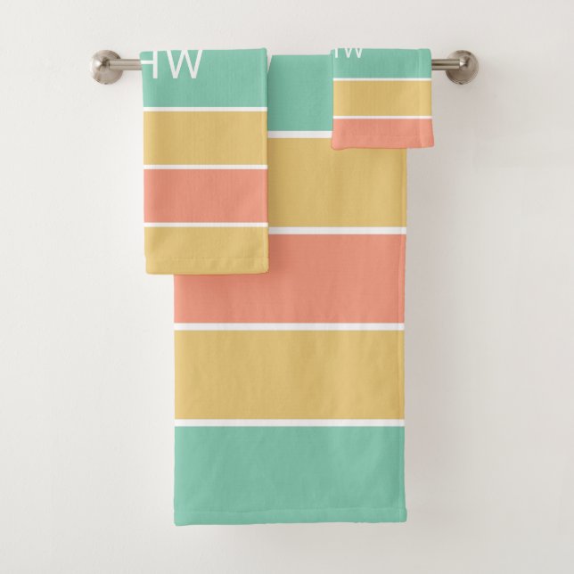 Personalizado de patrón de franjas Conjunto de toa (In situ)