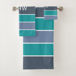 Personalizado de patrón de franjas Conjunto de toa