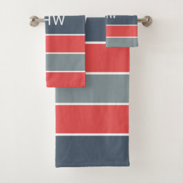 Personalizado de patrón de franjas Conjunto de toa