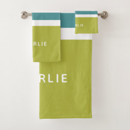 Personalizado de patrón de franjas Conjunto de toa