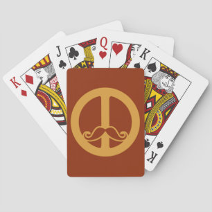 Personalizado de Peace Stache jugando cartas