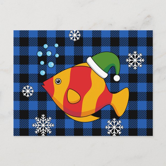 Personalizado de peces tropicales de Navidad en pa (Anverso)