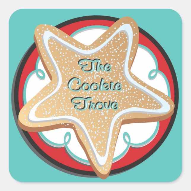Personalizado de pegatinas de galletas azucareras (Anverso)