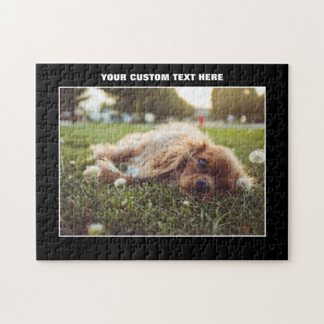 Personalizado de perro Cocker Spaniel Rompecabezas (Horizontal)