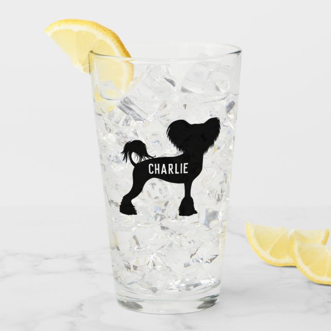 Personalizado de perro Crestie Crestie de la silue (Anverso (hielo))