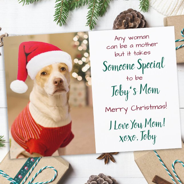 Personalizado de perro Mascota foto Feliz Navidad (Subido por el creador)