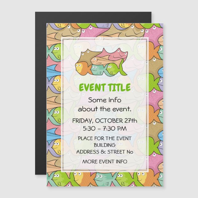 Personalizado de pescado (Anverso/Reverso)