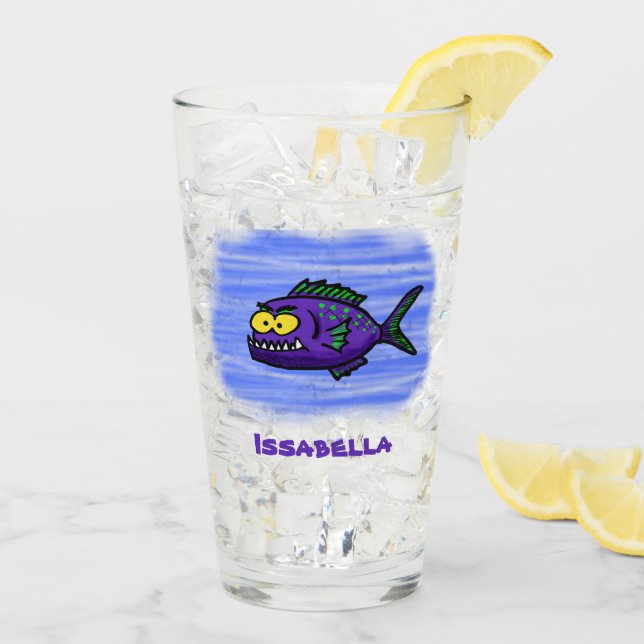 Personalizado de pescado piraña (Reverso (hielo))