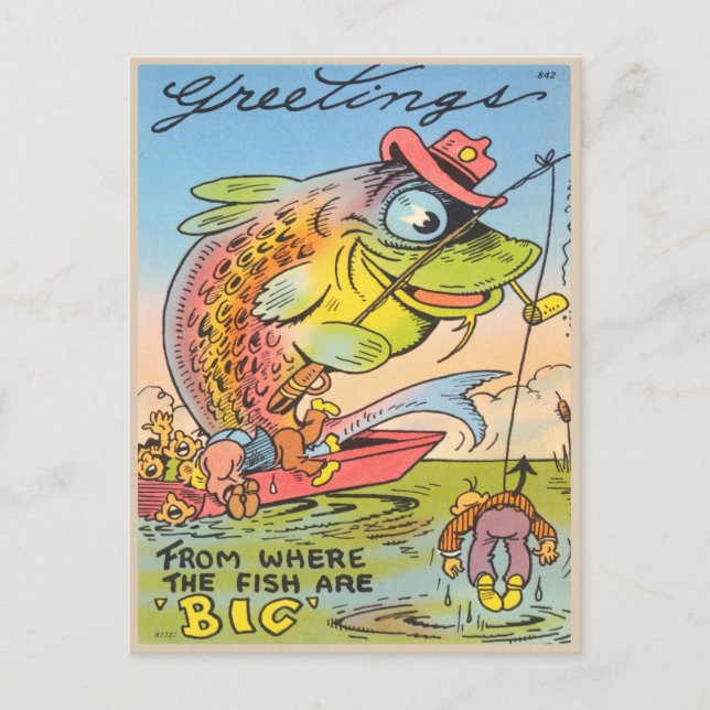Personalizado de pescadores de postales divertidos (Anverso)