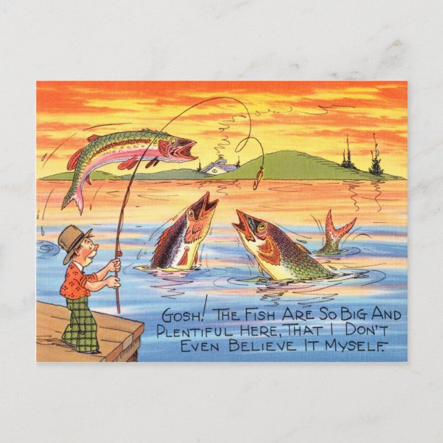 Personalizado de pescadores de postales divertidos (Anverso)