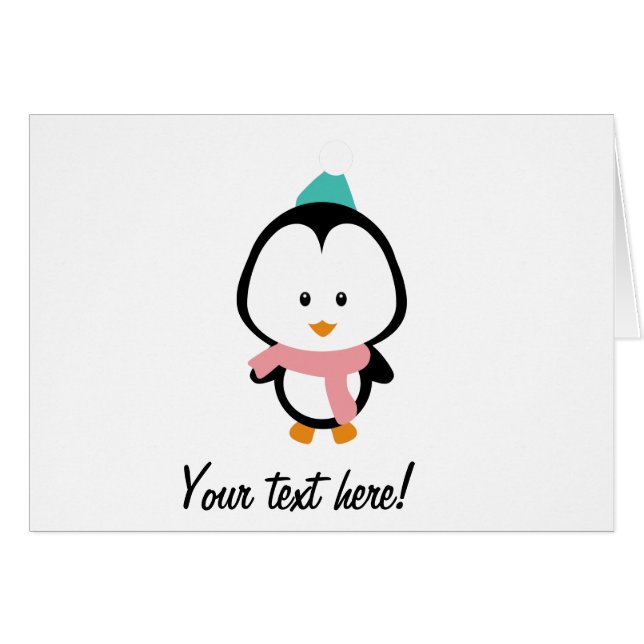 Personalizado de pingüino cute (Anverso (Horizontal))