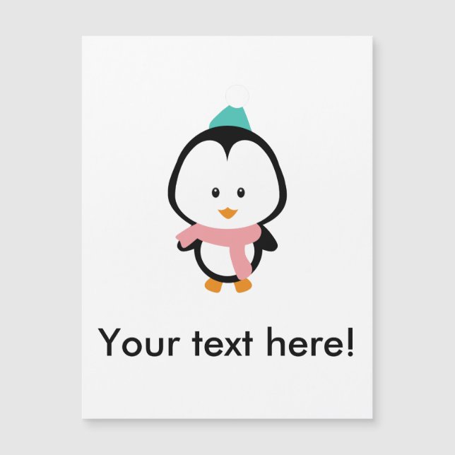 Personalizado de pingüino cute (Anverso)