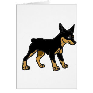 personalizado de pinscher en miniatura negro y bro