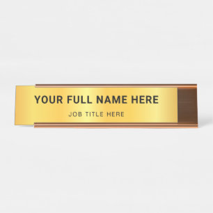 Personalizado de placa de nombre profesional con l