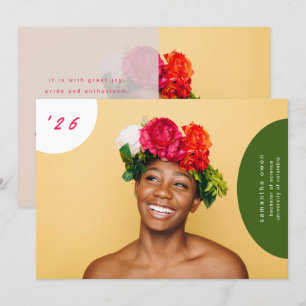 Personalizado de plantilla de graduado de resumen 