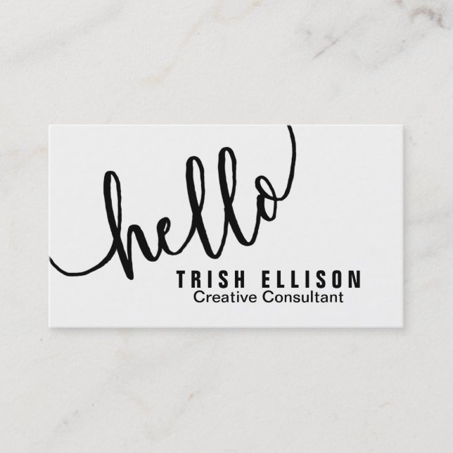Personalizado de plantilla Minimalista de tarjeta  (Anverso)